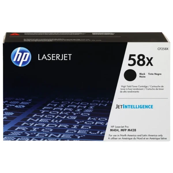 New, Pre-Owned - HP 58X High Yield Black LaserJet Toner Cartridge, CF258X