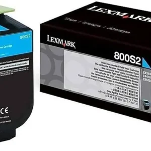 New, Pre-Owned - Lexmark 800S2 Standard Yield Cyan Toner Cartridge