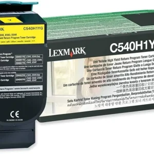 New, Pre-Owned - Lexmark C540H1YG High Yield Yellow Toner Cartridge