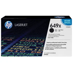 New, Pre-Owned - HP 649X High Yield Black LaserJet Toner Cartridge, CE260X