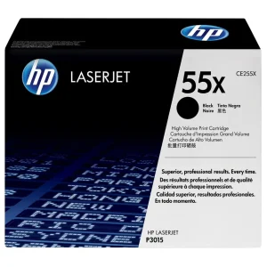 New, Pre-Owned - HP 55X High Yield Black LaserJet Toner Cartridge, CE255X