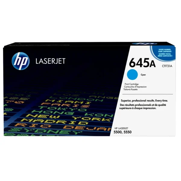 New, Pre-Owned - HP 645A Cyan New, Pre-Owned - LaserJet Toner Cartridge, C9731A
