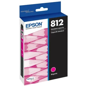 New, Pre-Owned - Epson 812 Magenta Standard Yield Ink Cartridge (T812320-S)
