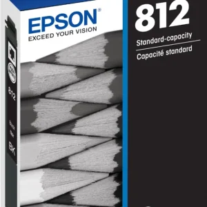 New, Pre-Owned - Epson 812 Black Standard Yield Ink Cartridge (T812120-S)