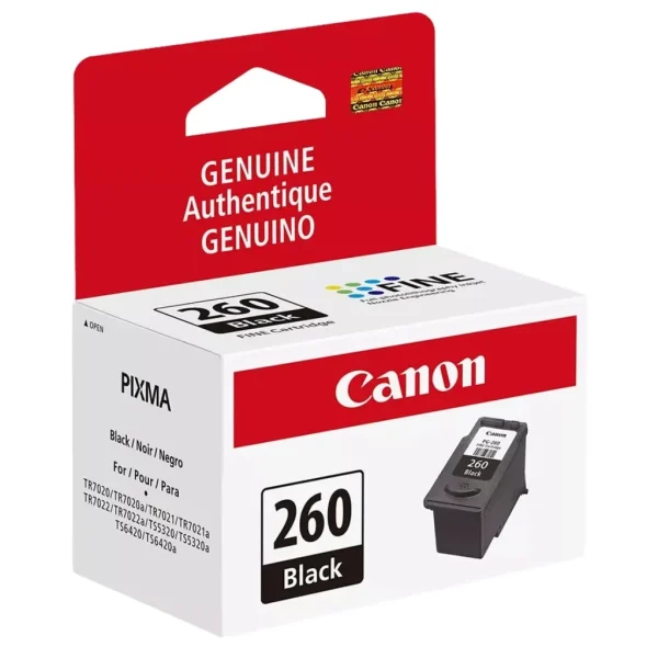 New, Pre-Owned - Canon PG-260 Black Standard Yield Ink Cartridge