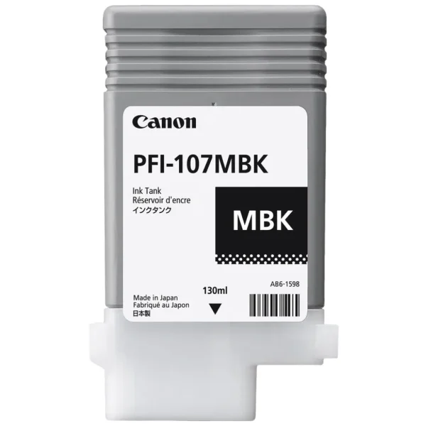New, Pre-Owned - Canon PFI-107 130mL Matte Black Ink Cartridge