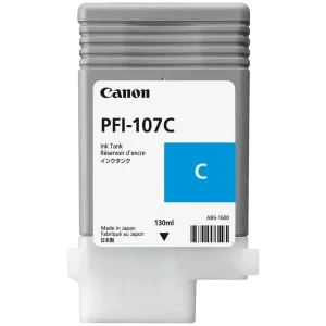New, Pre-Owned - Canon PFI-107 130mL Cyan Ink Cartridge