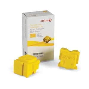 New, Pre-Owned - Xerox ColorQube 8570 / 8580 Yellow Solid Ink Pack (2 Sticks) (108R00928) (108R00948)