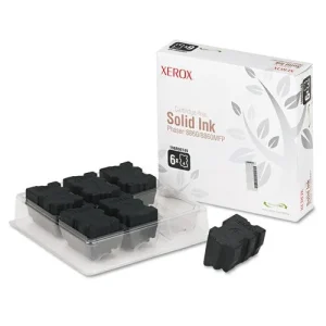 New, Pre-Owned - Xerox Phaser 8860 / 8860MFP Black Solid Ink Pack (6 Sticks) (108R00749)