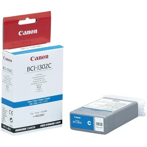 New, Pre-Owned - Canon BCI-1302C (BCI-1302) 130-ml Cyan Inkjet Cartridge