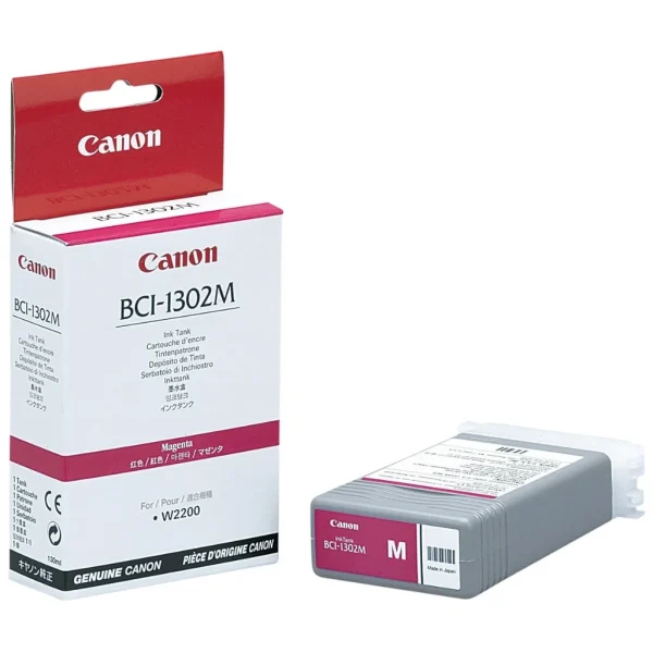 New, Pre-Owned - Canon BCI-1302M (BCI-1302) 130-ml Magenta Inkjet Cartridge