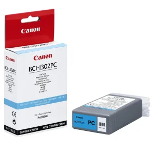 New, Pre-Owned - Canon BCI-1302PC (BCI-1302) 130-ml Photo Cyan Inkjet Cartridge