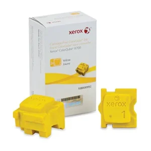 New, Pre-Owned - Xerox Solid Ink 8700 Yellow (2 sticks) (108R00992) (108R01012)