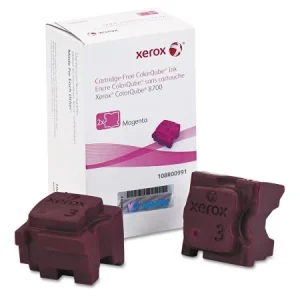 New, Pre-Owned - Xerox Solid Ink 8700 Magenta (2 sticks) (108R00991) (108R01011)