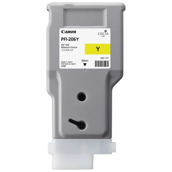 New, Pre-Owned - Canon PFI-206 300mL Yellow Ink Cartridge