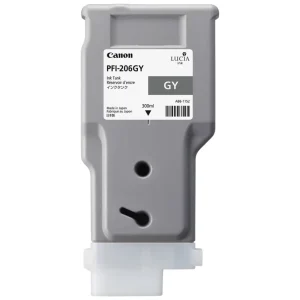 New, Pre-Owned - Canon PFI-206 300mL Gray Ink Cartridge