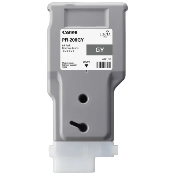 New, Pre-Owned - Canon PFI-206 300mL Gray Ink Cartridge