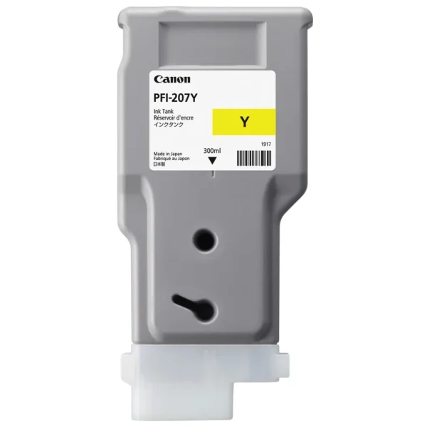 New, Pre-Owned - Canon PFI-207 300mL Yellow Ink Cartridge