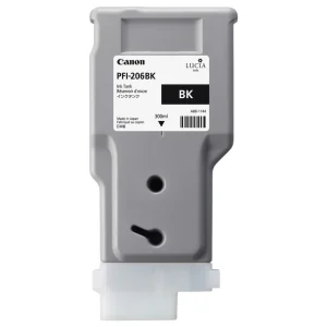 New, Pre-Owned - Canon PFI-206 300mL Black PFI-206BK Ink Cartridge