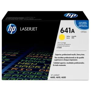 New, Pre-Owned - HP 641A High Yield Yellow LaserJet Toner Cartridge, C9722A