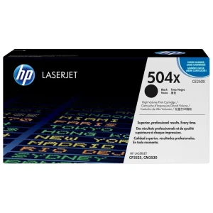 New, Pre-Owned - HP 504X Standard Yield Black LaserJet Toner Cartridge, CE250X