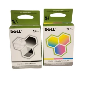 New, Pre-Owned - Dell Series 9XL MK992 Black / MK993 Color Ink Cartridges Combo Pack