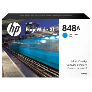 New, Pre-Owned - HP 848A 400-ml (F9J83A) Cyan PageWide XL Ink Cartridge