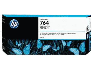 New, Pre-Owned - HP 764 300-ml Gray Designjet Ink Cartridge | C1Q18A