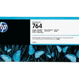 New, Pre-Owned - HP 764 300-ml Photo Black Designjet Ink Cartridge | C1Q17A