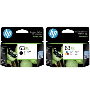 New, Pre-Owned - High Yield HP 63XL Black and Tri-Color Ink Cartridge