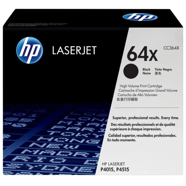 New, Pre-Owned - HP 64X High Yield Black LaserJet Toner Cartridge, CC364X