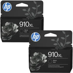 New, Pre-Owned - HP 910XL (3JB42BN) Black High Yield Ink Cartridge-2 Pack