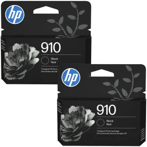 New, Pre-Owned - HP 910 (3JB40AN) Black Standard Yield Ink Cartridge-2 Pack