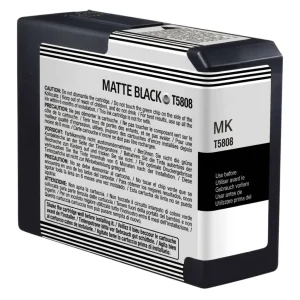New, Pre-Owned - Epson T5808 Matte Black 80ml Ink Cartridge