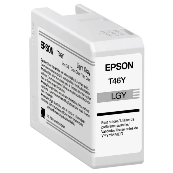 New, Pre-Owned - Epson T46Y9 Light Gray Standard Yield Ink Cartridge