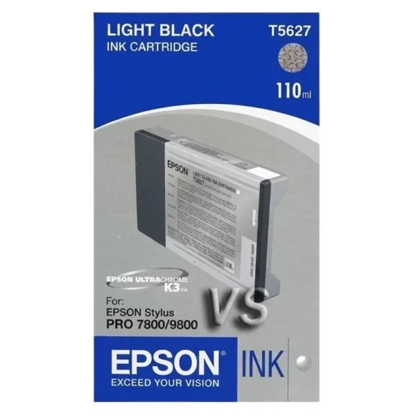 New, Pre-Owned - Epson T5627 Light Black 110ml Ink Cartridge