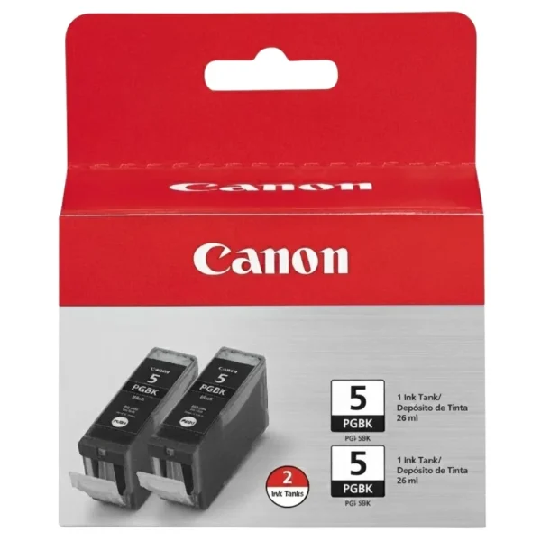 New, Pre-Owned - Canon PGI-5BK 2 Black Ink Cartridge (PGI5BK) - 0628B009
