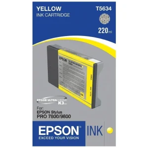 New, Pre-Owned - Epson T5634 Yellow Ink Cartridge