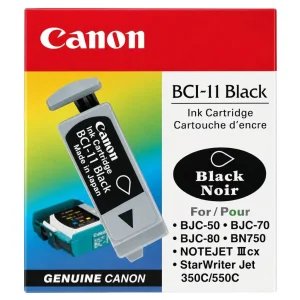 New, Pre-Owned - Canon BCI-11 Black Ink Cartridge-3 Pack