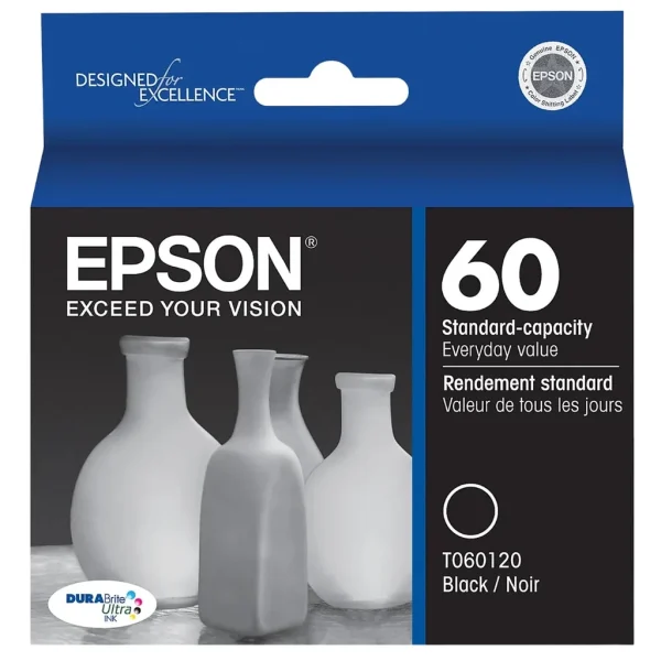 New, Pre-Owned - Epson 60 (T060120) Black Ink Cartridge