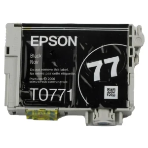 New, Pre-Owned - Epson 77 (T0771) Black Ink Cartridge