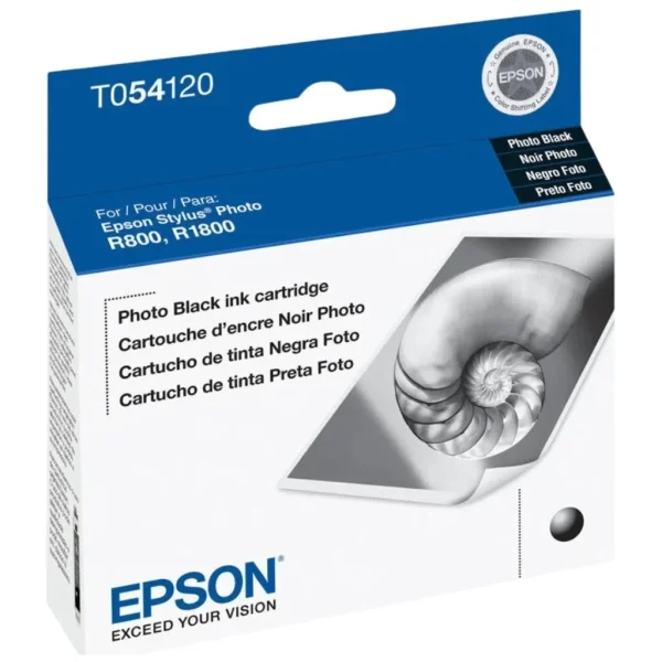 New, Pre-Owned - OEM Epson (T054) Photo Black Ink Cartridge, T054120