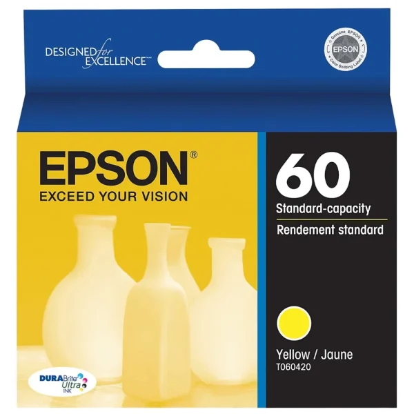 New, Pre-Owned - Epson 60 (T060420) Yellow Ink Cartridge