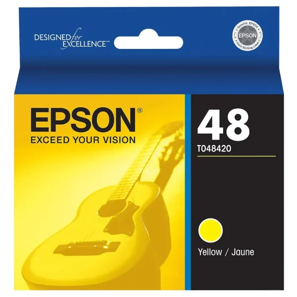 New, Pre-Owned - Epson (T048) Yellow Ink Cartridge, T048420