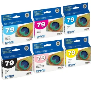 New, Pre-Owned - Epson 79 Black and Color (6 Pack) Ink Cartridges