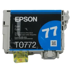 New, Pre-Owned - Epson 77 (T0772) Cyan Ink Cartridge