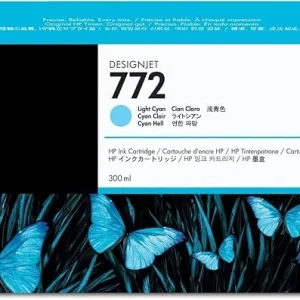 New, Pre-Owned - HP 772 300-ml Light Cyan DesignJet Ink Cartridge, CN632A