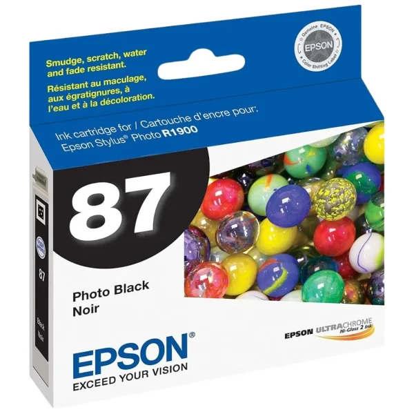 New, Pre-Owned - Epson 87 (T0871) Photo Black Ink Cartridge