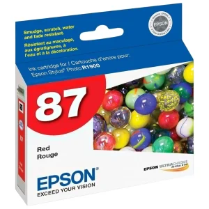 New, Pre-Owned - Epson 87 (T0877) Red Ink Cartridge
