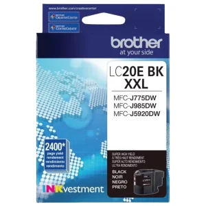New, Pre-Owned - Brother LC20E Extra High Yield Black Ink Cartridge